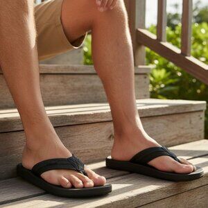 Flojos 8 Men Sandal Classic Slip-on Waterproof Thong Flip-flops Shoes Summer
